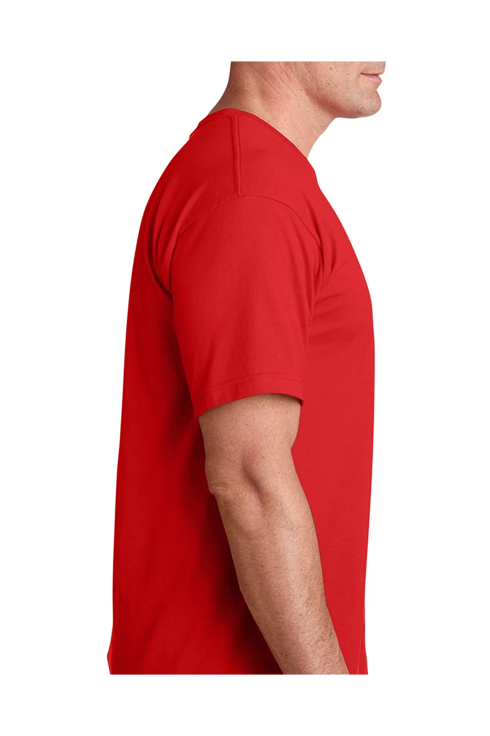 T-shirt à manches courtes pour hommes Bayside fabriqué aux États-Unis - Rouge