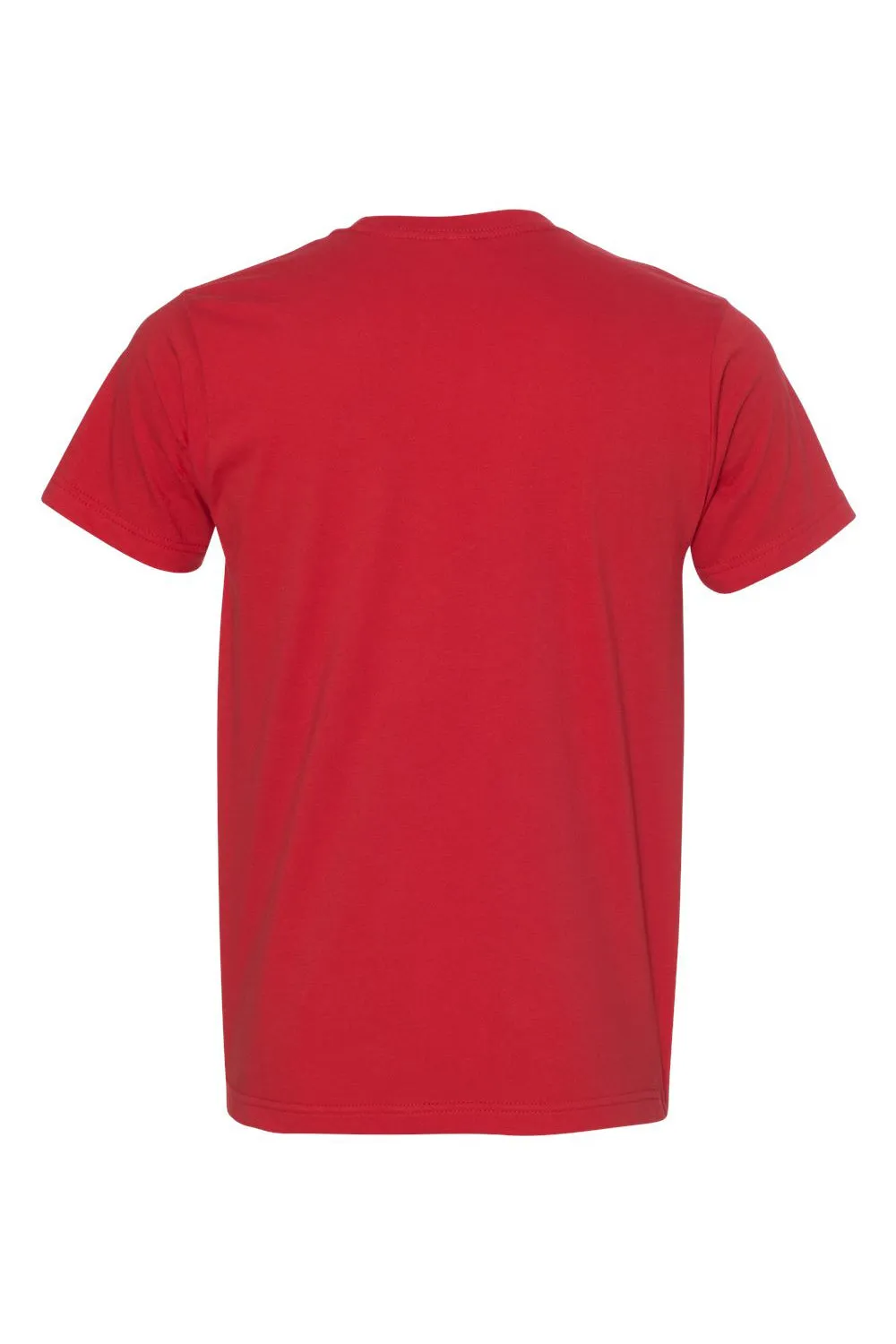 T-shirt à manches courtes col rond pour hommes Bayside fabriqué aux États-Unis - Rouge