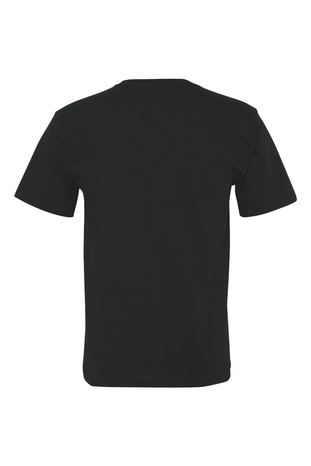 T-shirt à manches courtes pour hommes Bayside fabriqué aux USA avec poche - Noir