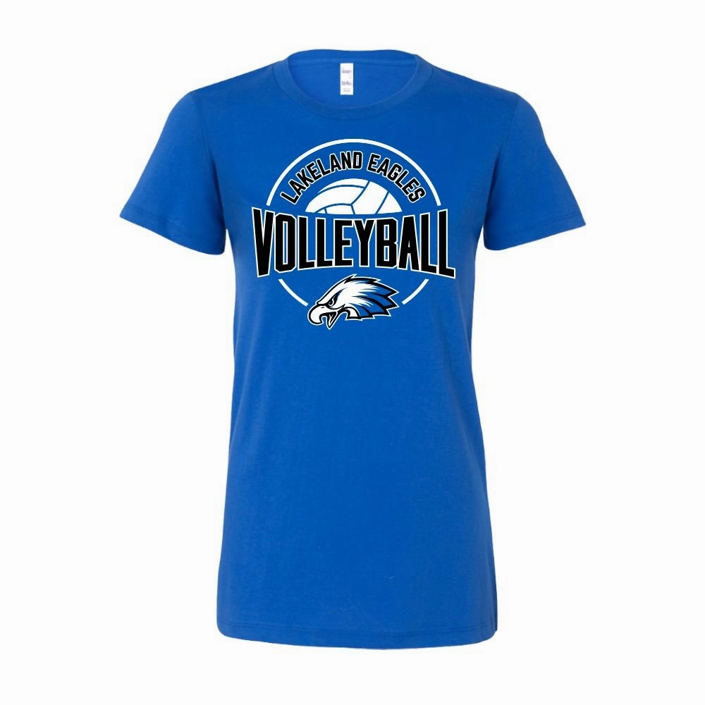 BELLA CANVAS Women's "Lakeland Volleyball" Slim Fit Tee