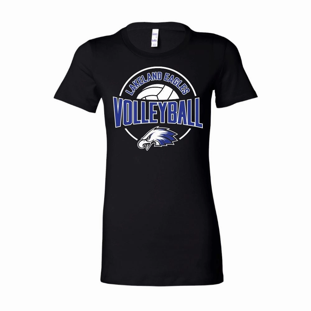 BELLA CANVAS Women's "Lakeland Volleyball" Slim Fit Tee