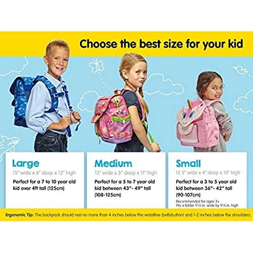 Bixbee Girls' Kids Backpack, Sparkalicious, Ruby Raspberry