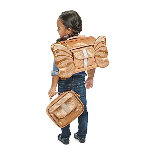 Bixbee Kids Backpack, Sparkalicious Gold Butterflyer, Small