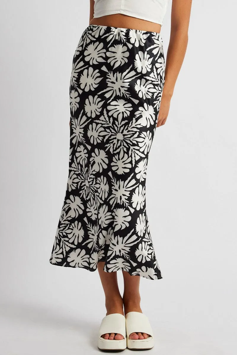 Black Abstract Slip Skirt Maxi,skirt,denim skirt,mini skirt,maxi skirt,jean skirt,skort,tennis skirt,pleated skirt,pencil skirt,bubble skirt,plisse skirt,fitted skirt,midi skirt,short skirt,short mini skirt,leather skirt,a line skirt