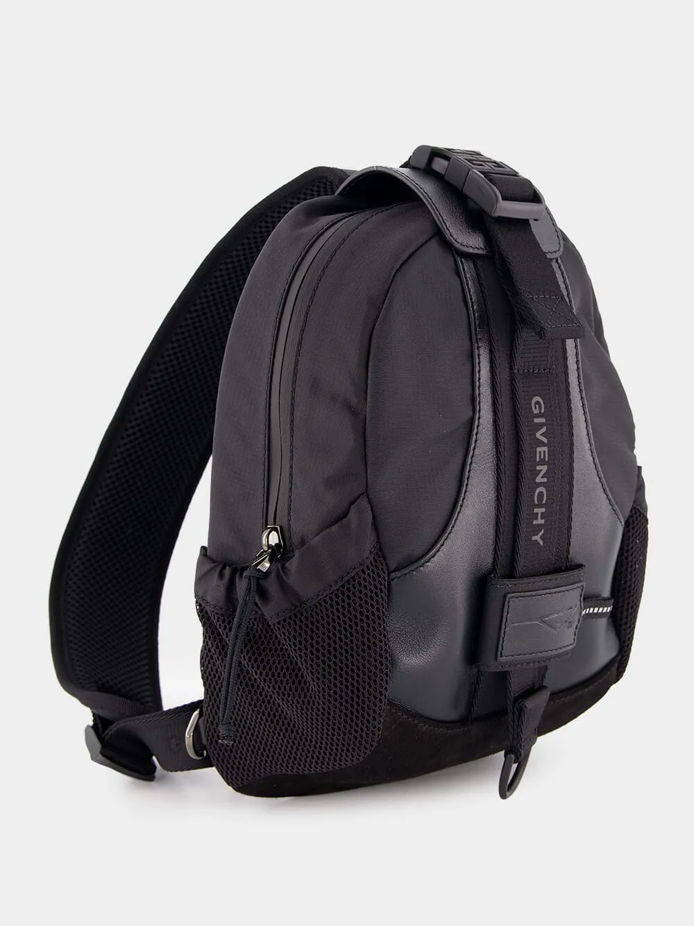 Black G-Trail Nylon Crossbody Bag