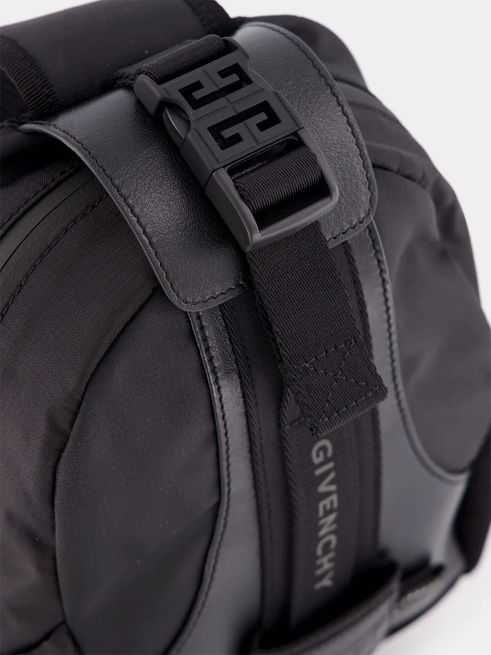 Black G-Trail Nylon Crossbody Bag