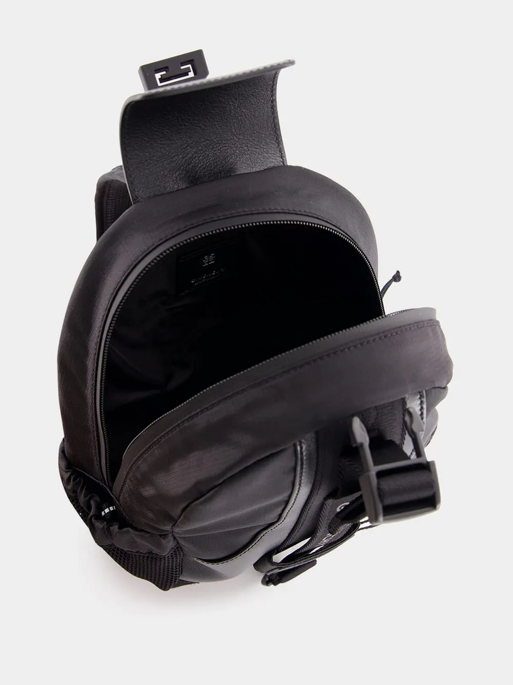 Black G-Trail Nylon Crossbody Bag