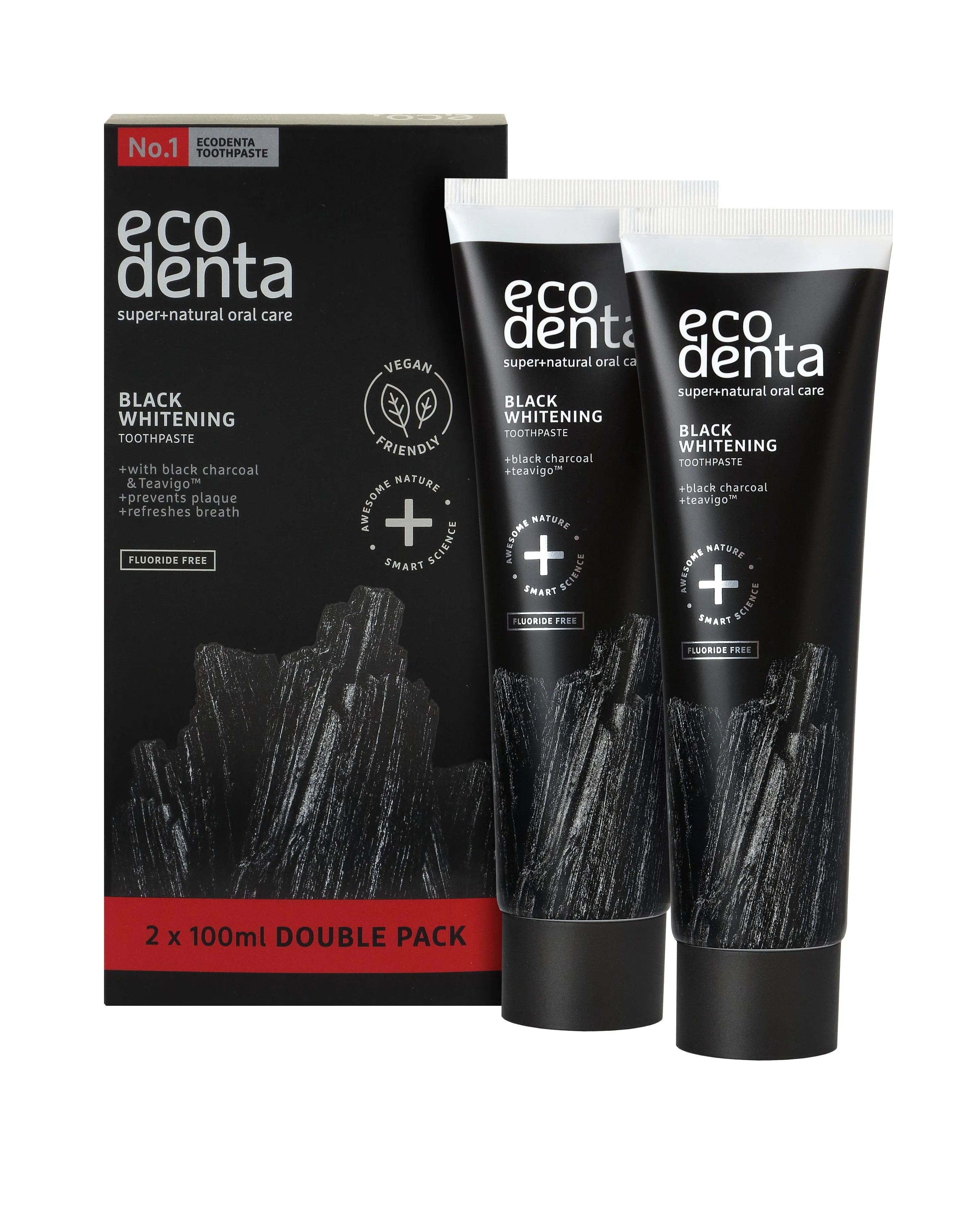 Black Whitening Toothpaste, 2?¡Á 100 ml 