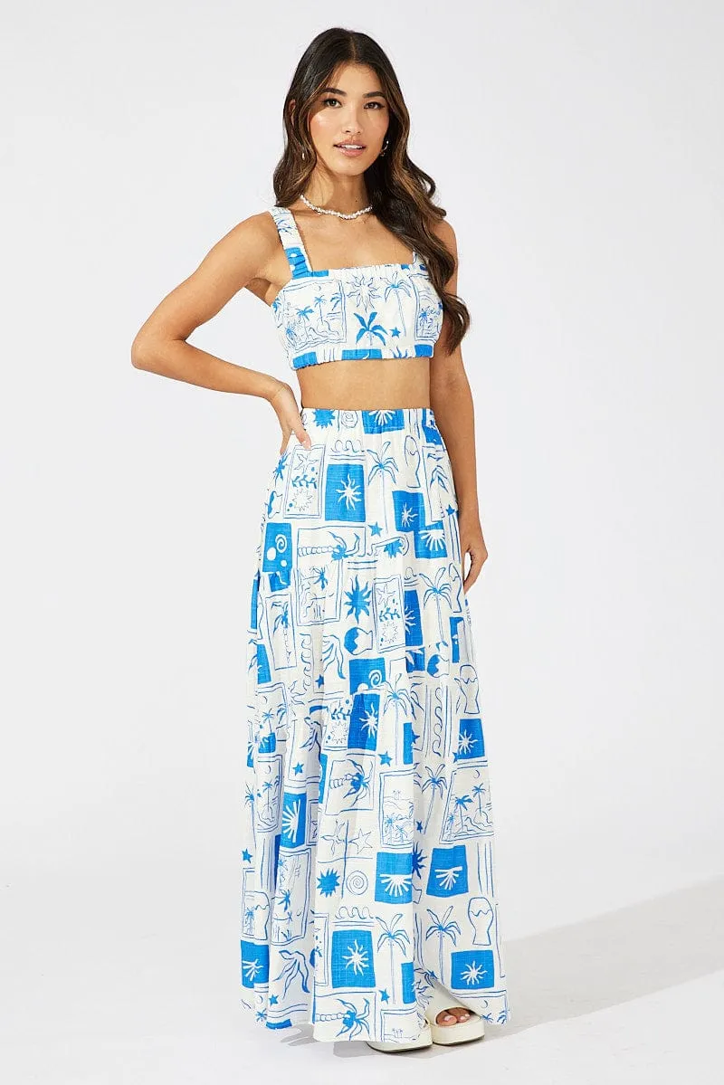 Blue Asymmetric Tiered Maxi Skirt,skirt,denim skirt,mini skirt,maxi skirt,jean skirt,skort,tennis skirt,pleated skirt,pencil skirt,bubble skirt,plisse skirt,fitted skirt,midi skirt,short skirt,short mini skirt,leather skirt,a line skirt