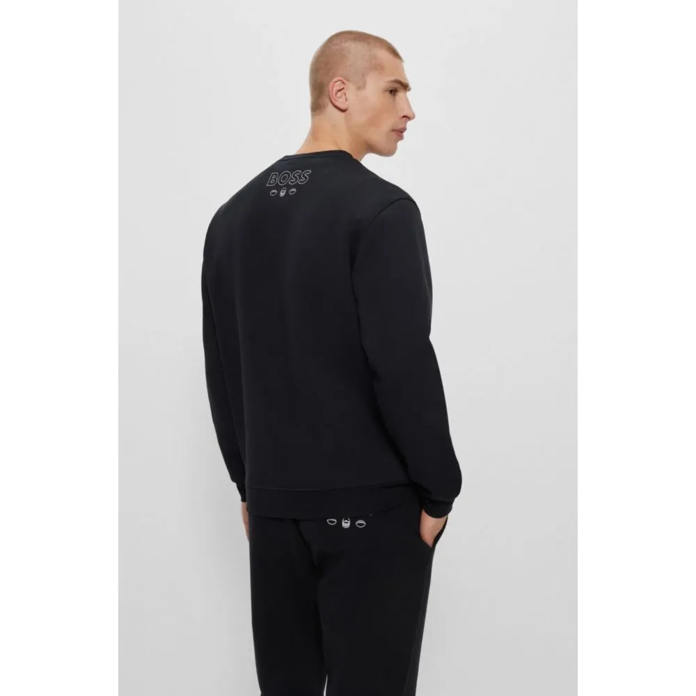 BOSS x NFL cotton-blend sweatshirt with collaborative branding