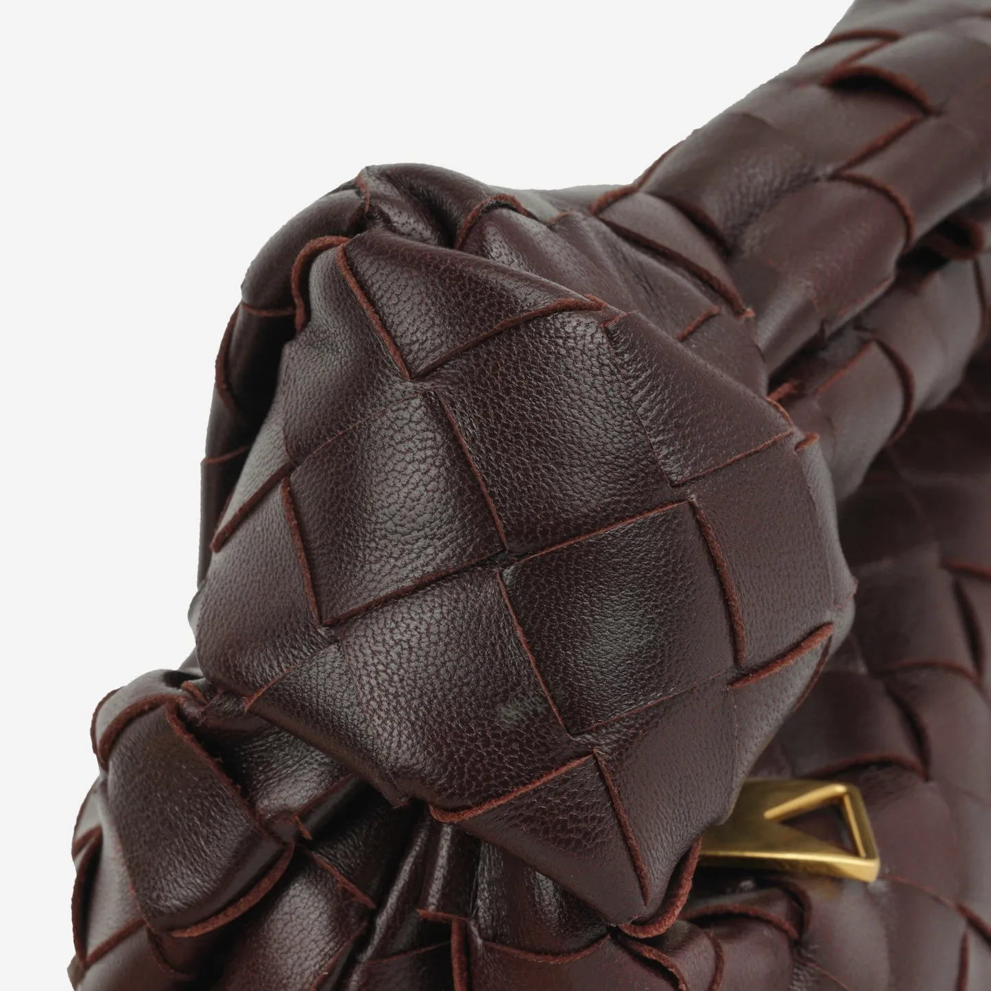 Bottega Veneta Bottega Veneta - Mini Jodie - Madder Brown Intrecciato GHW - Pre-Loved