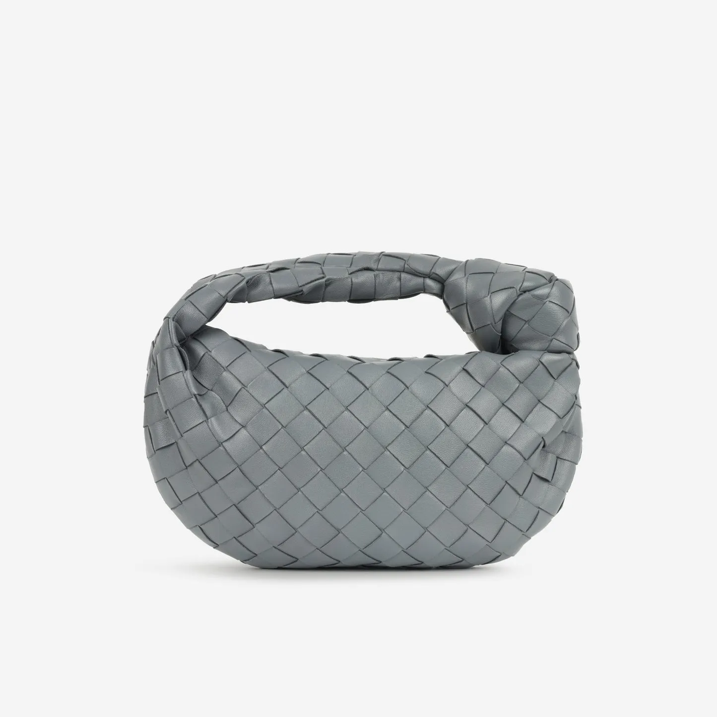 Bottega Veneta - Mini Jodie - Grey Lambskin Intrecciato GHW - Pre-Loved