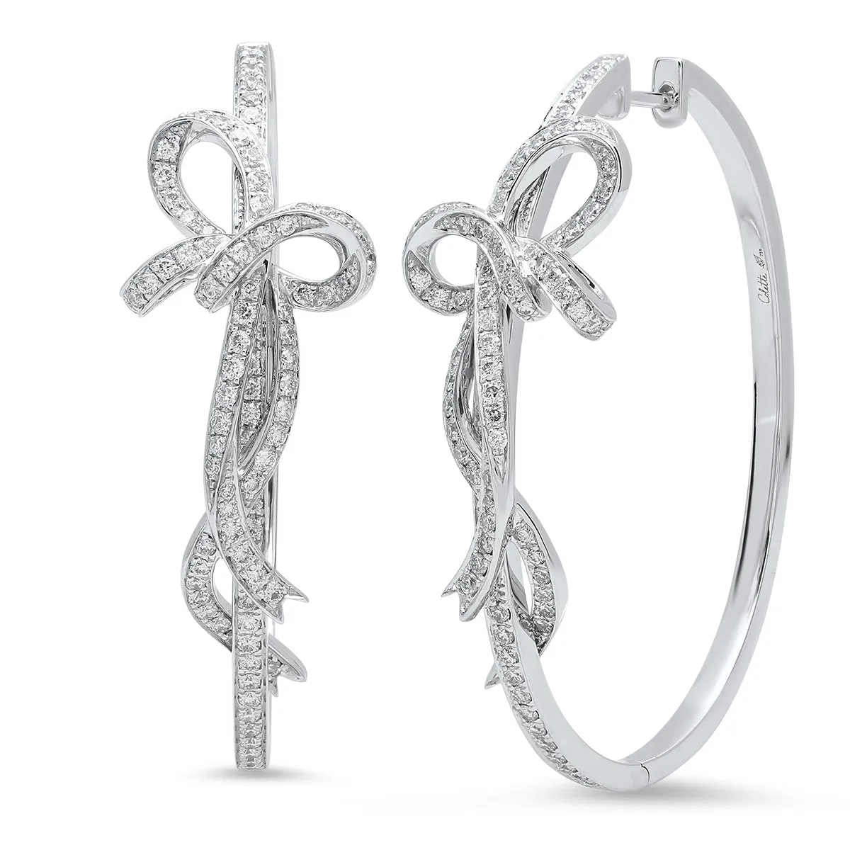 Bow Hoop Earrings 