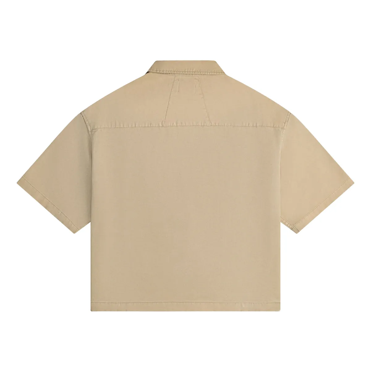 Boxy Half-Zip Spray Shirt 'Khaki'