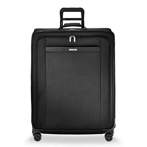 Briggs & Riley Transcend VX Medium Expandable Spinner (Black, Checked-Medium 26-Inch) mega luggage savings