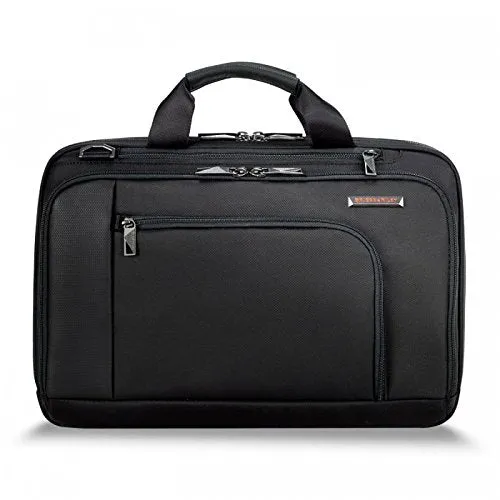 Briggs & Riley Verb-Contact Brief, Black, Medium mega luggage savings