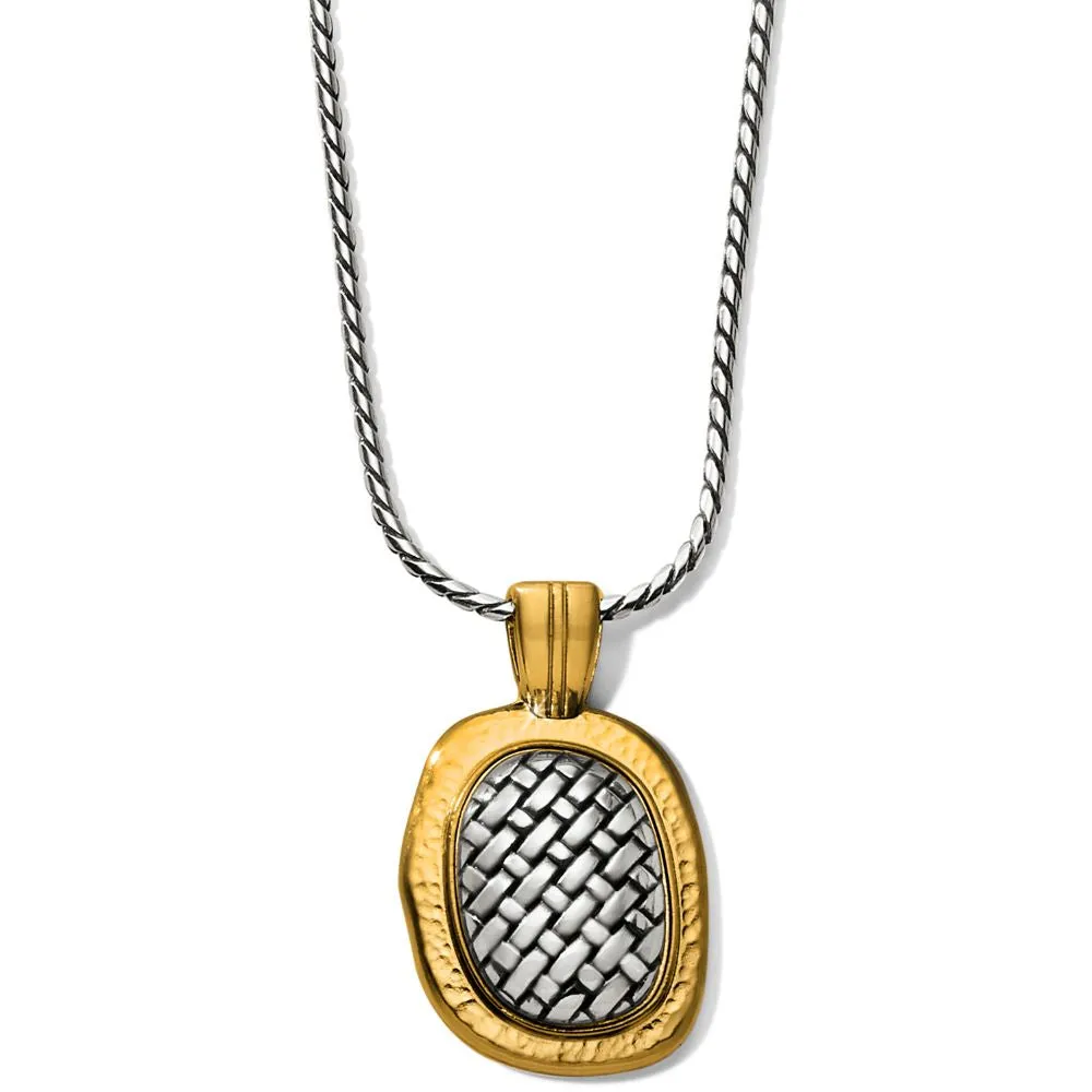 Brighton Ferrara Artisan Two Tone Pendant Necklace 