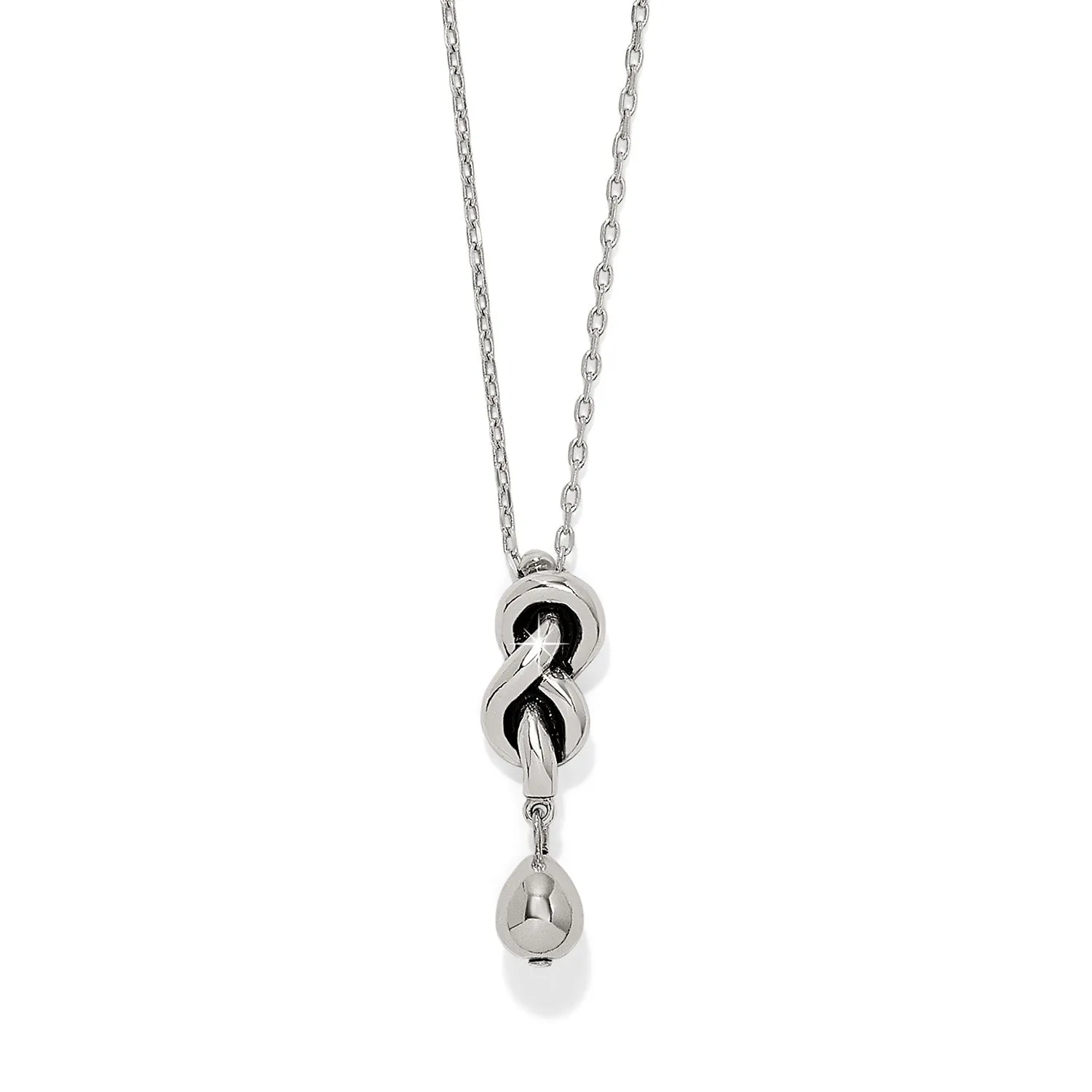 Brighton Interlok Single Knot Drop Necklace 