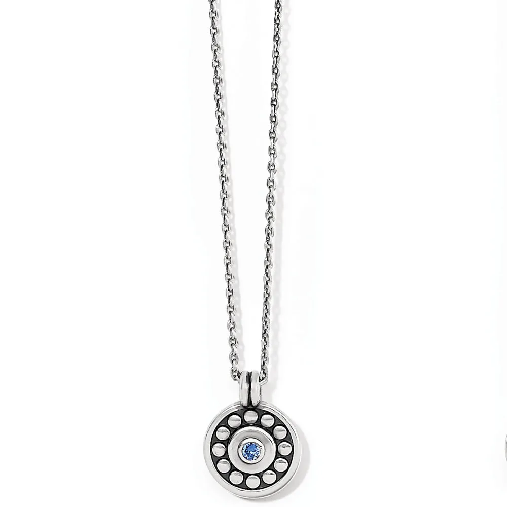 Brighton Pebble Dot Medali Petite Reversible Necklace