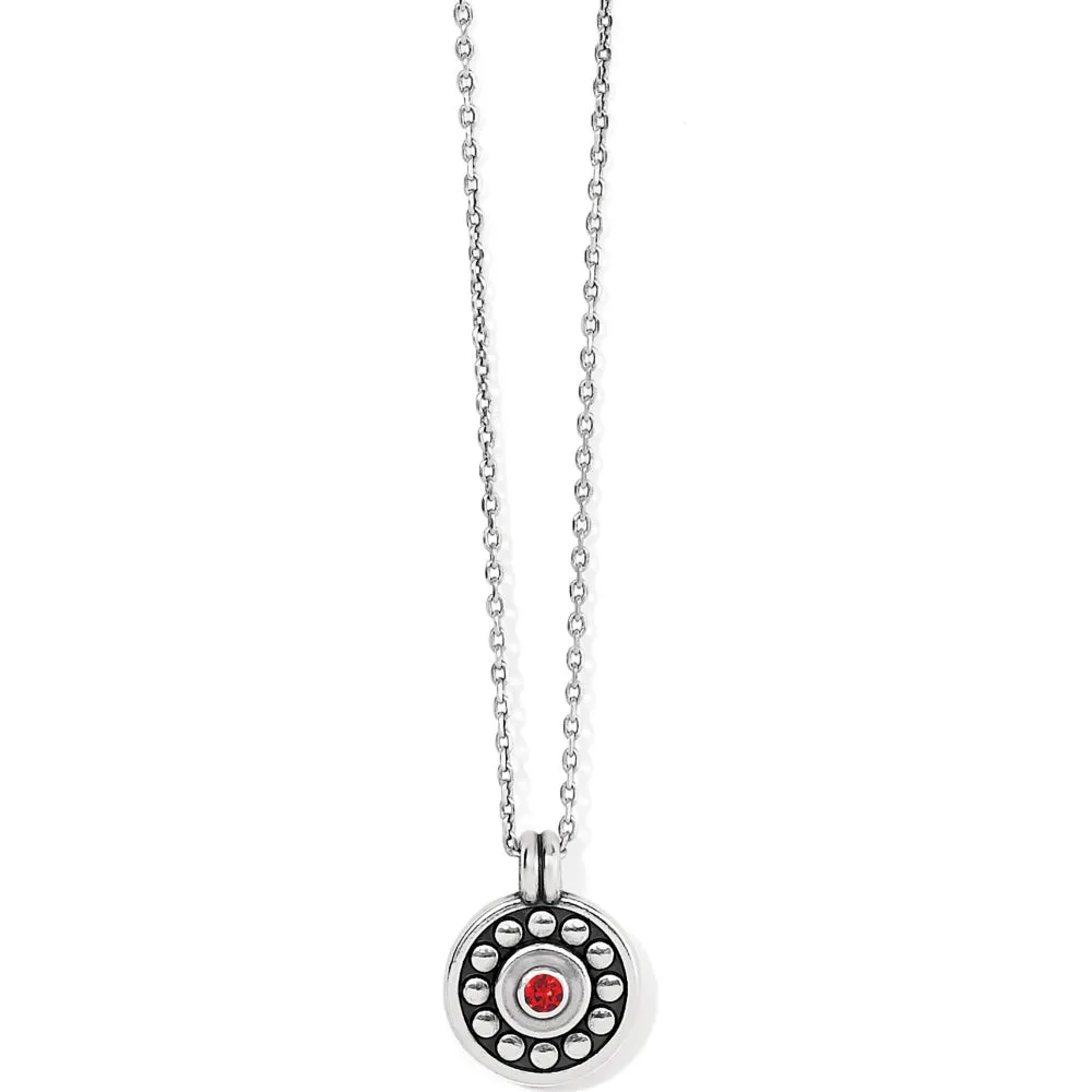 Brighton Pebble Dot Medali Petite Reversible Necklace
