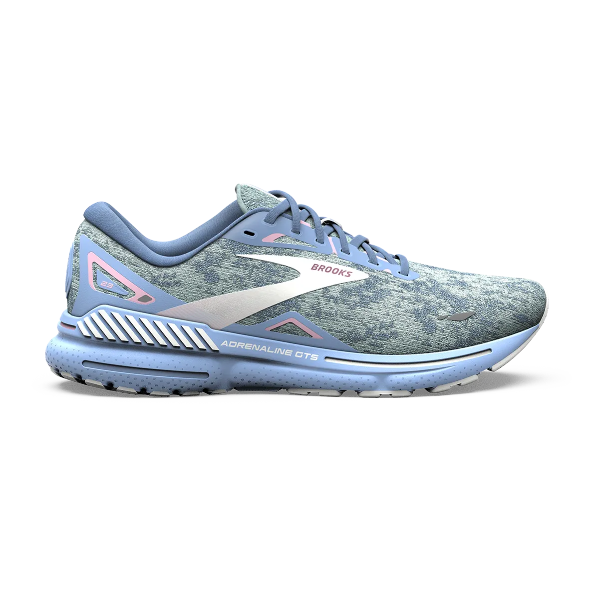 Brooks Adrenaline GTS 23 - Bleu - Open Air - Rose