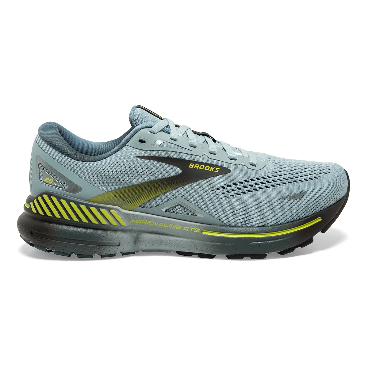 Brooks Adrenaline GTS 23 - Bleu Nuage - Bleu Gobelin - Citron