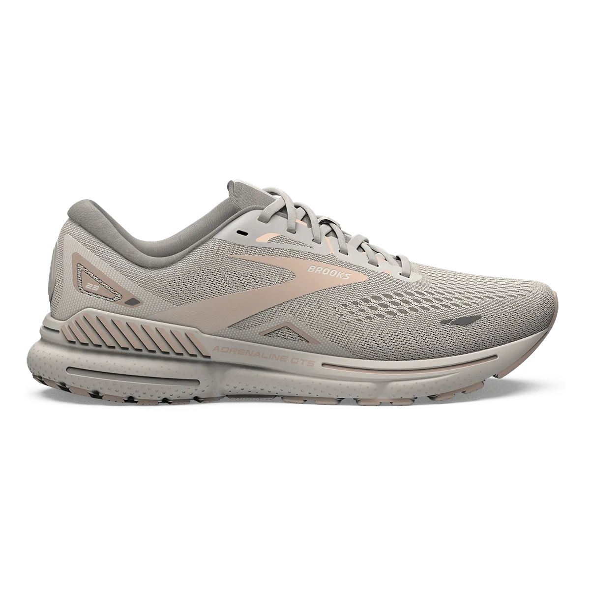 Brooks Adrenaline GTS 23 - Gris Cristal - Villa - Blanc