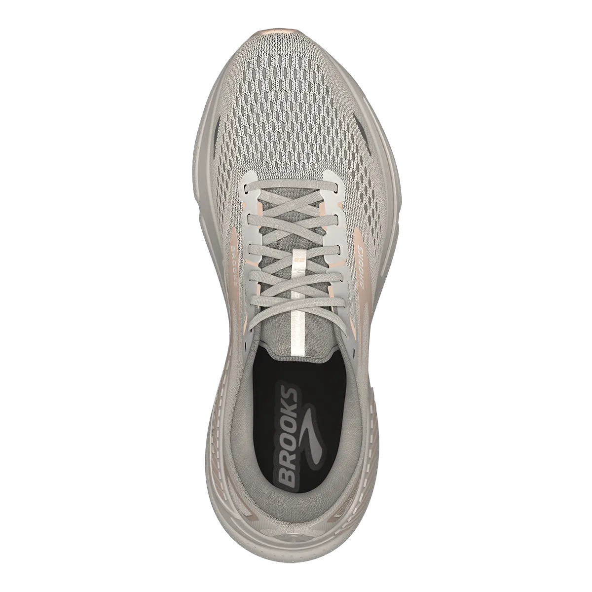 Brooks Adrenaline GTS 23 - Gris Cristal - Villa - Blanc