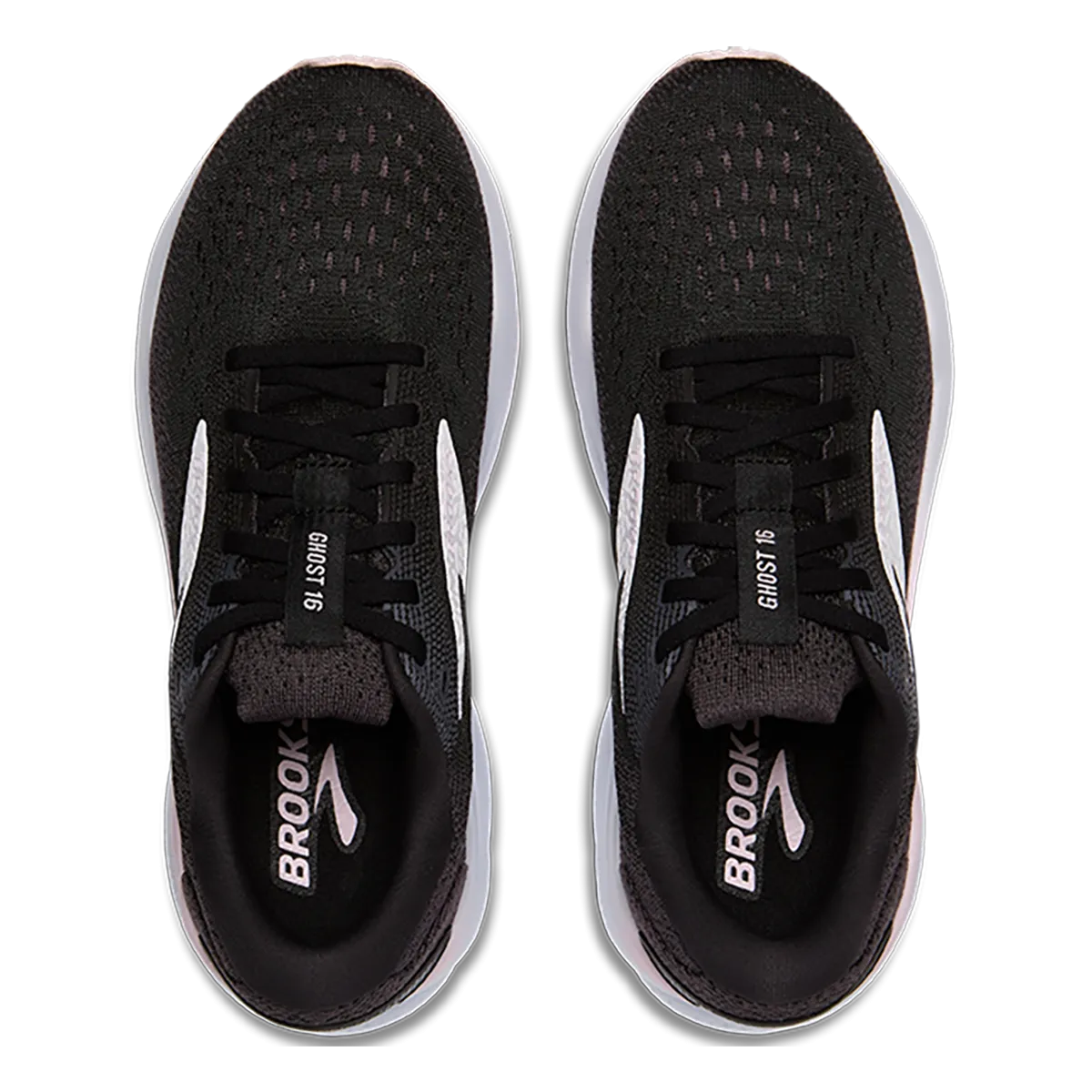 Brooks Ghost 16 - Noir - Blanc - Orchidée Glacée