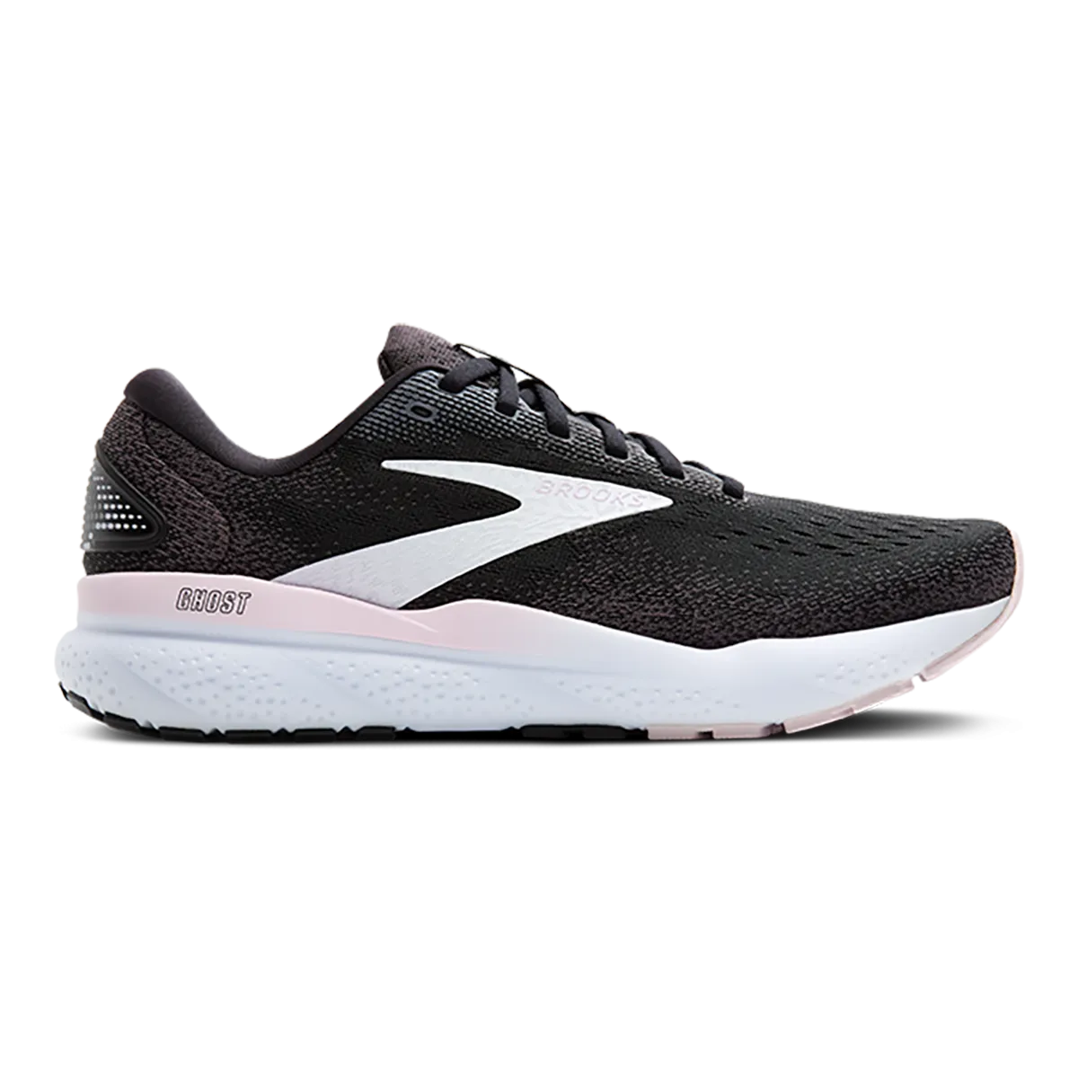 Brooks Ghost 16 - Noir - Blanc - Orchidée Glacée