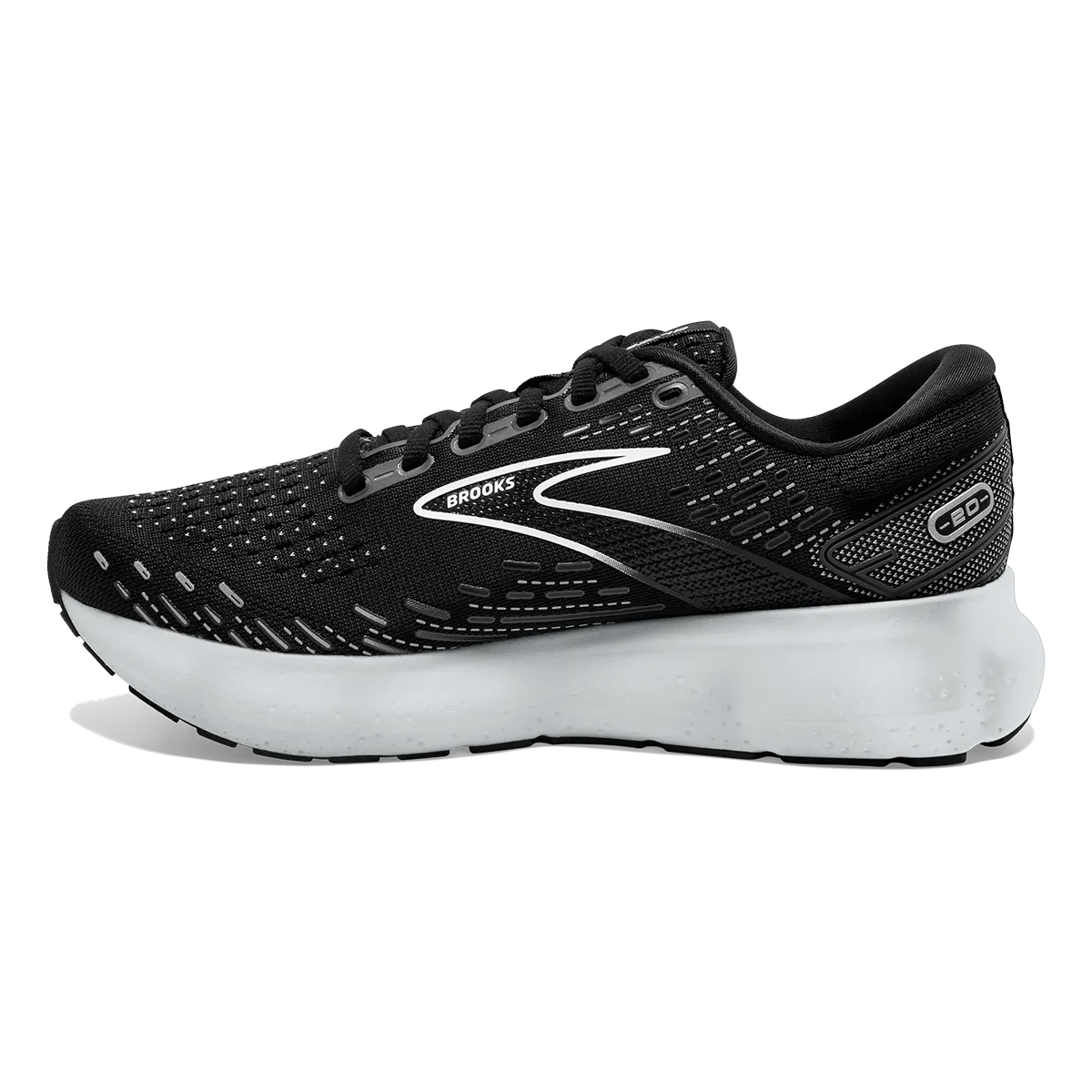 Brooks Glycerin 20 - Noir - Blanc - Alliage