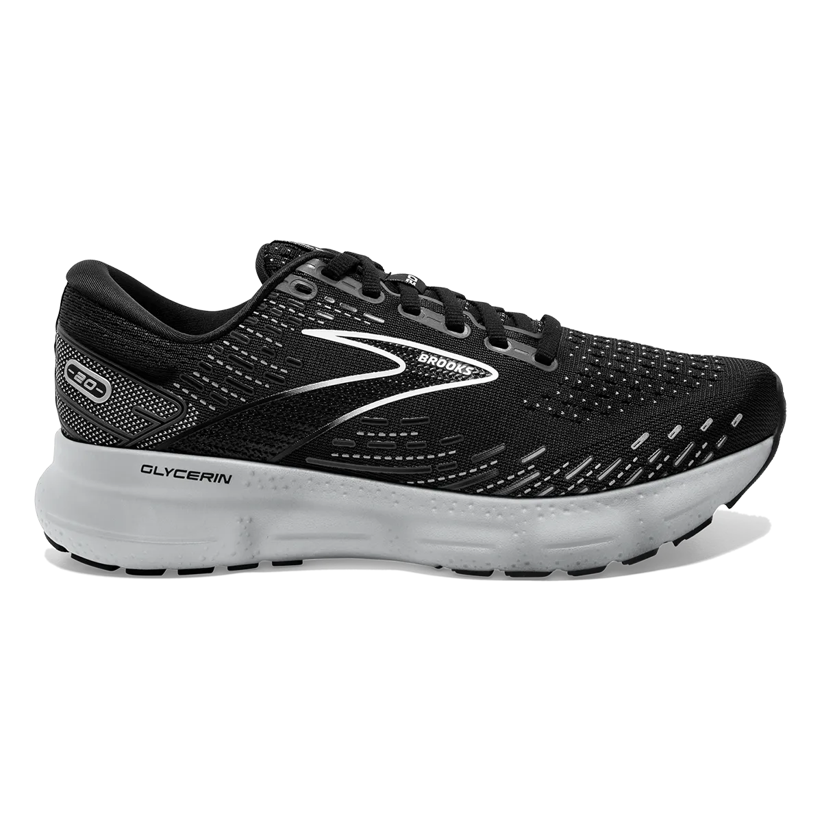Brooks Glycerin 20 - Noir - Blanc - Alliage