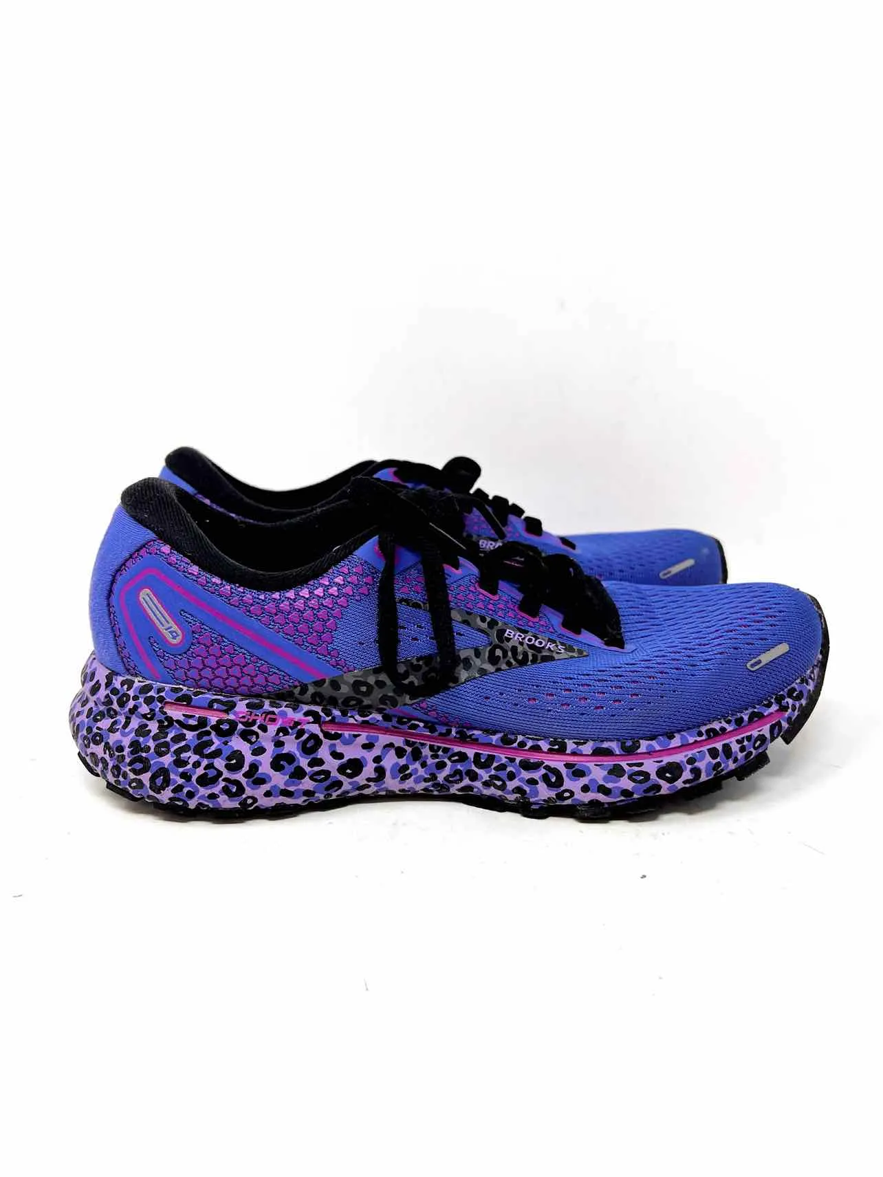 Chaussures de sport Brooks taille 6 en mesh violet/noir à imprimé animalier