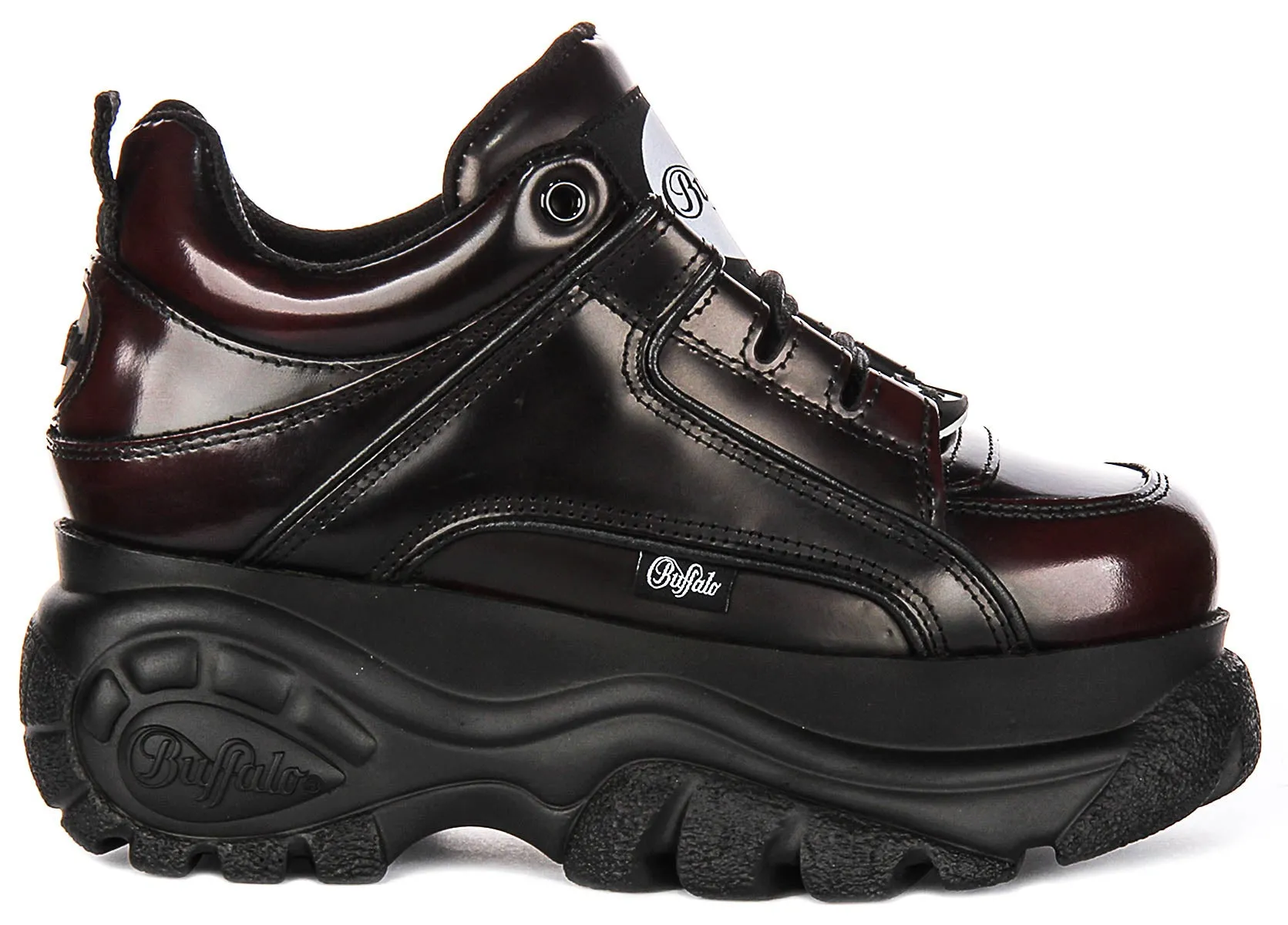Buffalo 1339-14 2.0 En Noir Rouge Pour Femmes Chaussures Buffalo