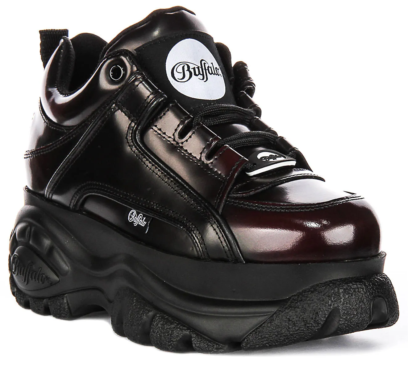 Buffalo 1339-14 2.0 En Noir Rouge Pour Femmes Chaussures Buffalo