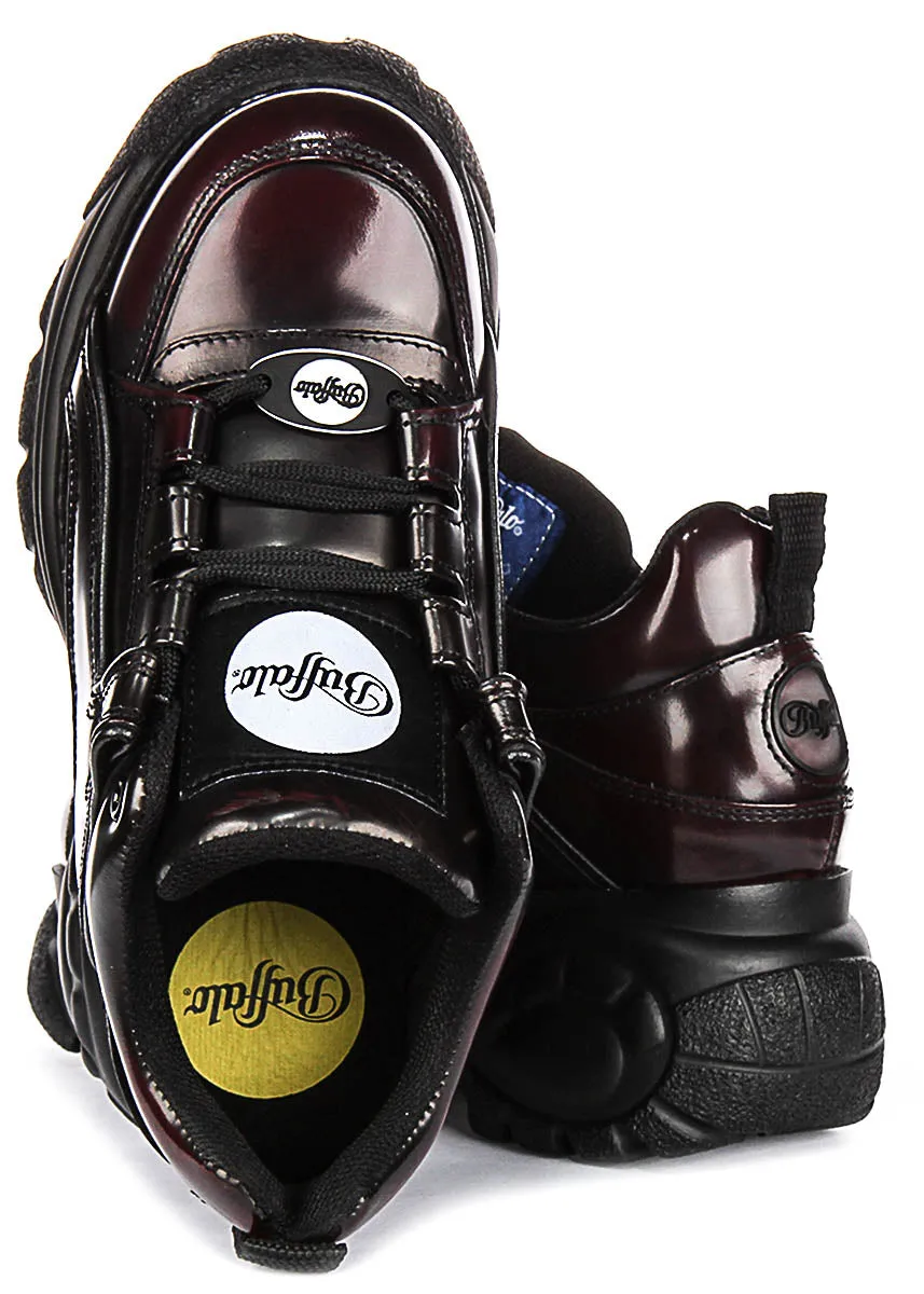 Buffalo 1339-14 2.0 En Noir Rouge Pour Femmes Chaussures Buffalo