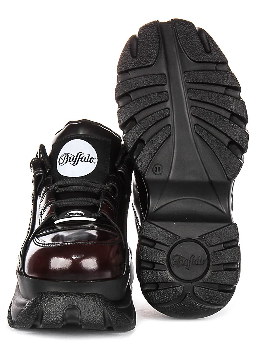 Buffalo 1339-14 2.0 En Noir Rouge Pour Femmes Chaussures Buffalo