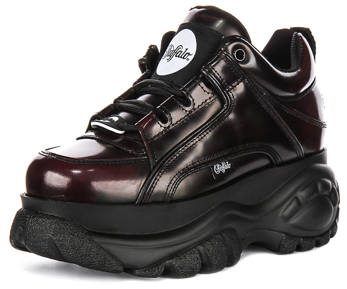 Buffalo 1339-14 2.0 En Noir Rouge Pour Femmes Chaussures Buffalo