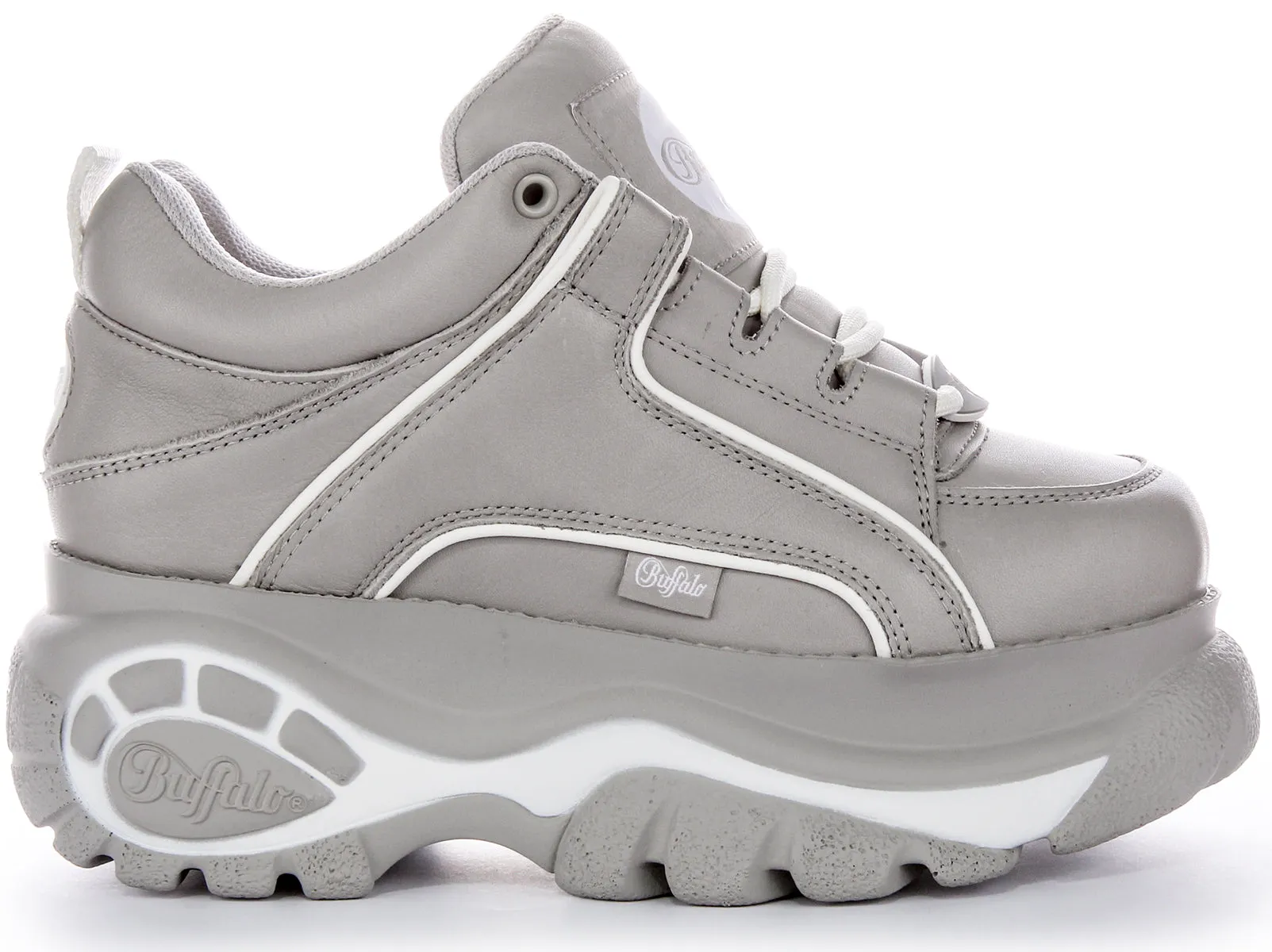 Buffalo 1339-14 2.0 En Gris Blanc Pour Femmes Chaussures Buffalo