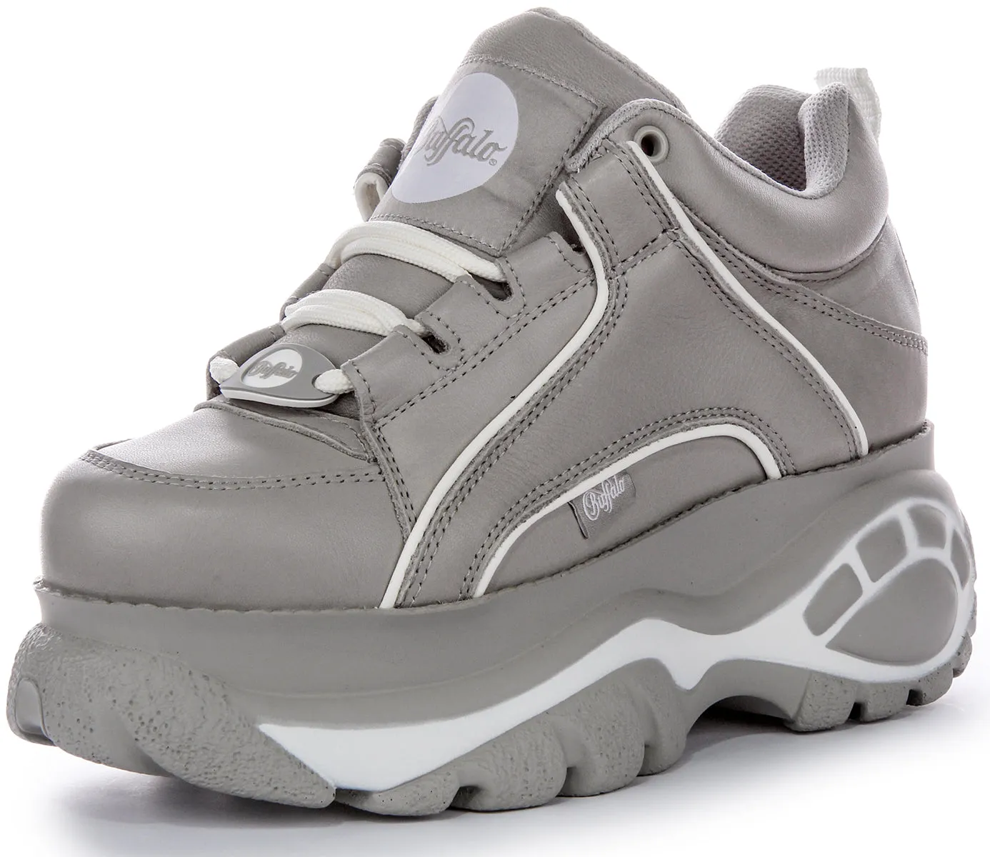 Buffalo 1339-14 2.0 En Gris Blanc Pour Femmes Chaussures Buffalo