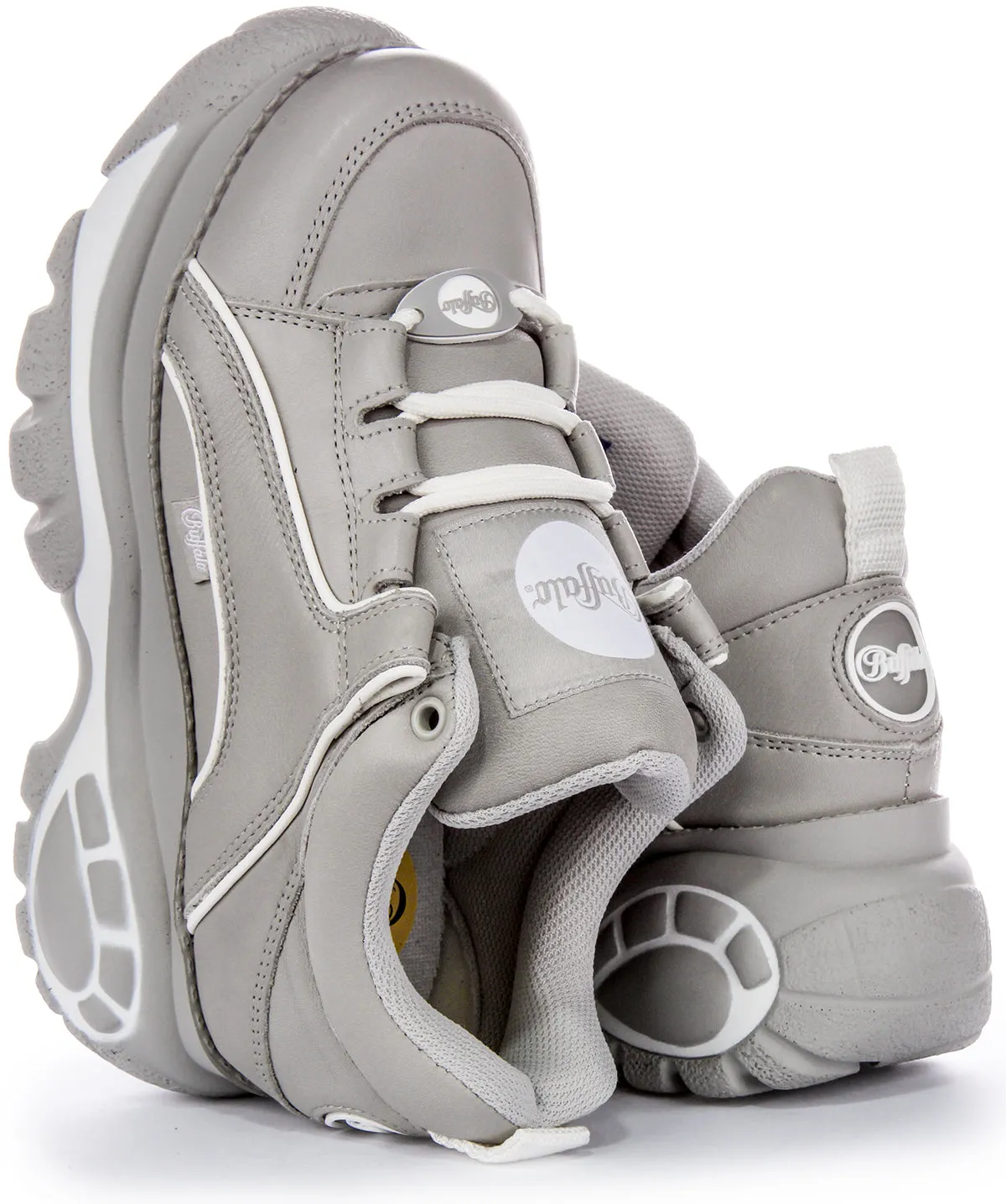 Buffalo 1339-14 2.0 En Gris Blanc Pour Femmes Chaussures Buffalo
