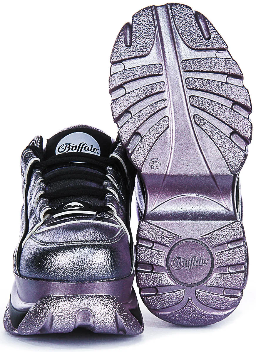 Buffalo 1339-14 2.0 En Lavande Métallisé Pour Femmes Chaussures Buffalo