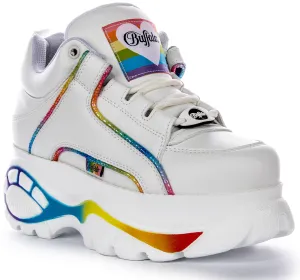 Buffalo 1339-14 2.0 En Arc-en-Ciel Blanc Pour Femmes Chaussures Buffalo