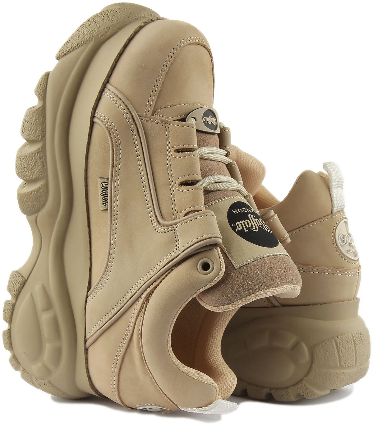 Buffalo 1339-14 2.0 Plateforme En Crème Pour Femmes Chaussures Buffalo