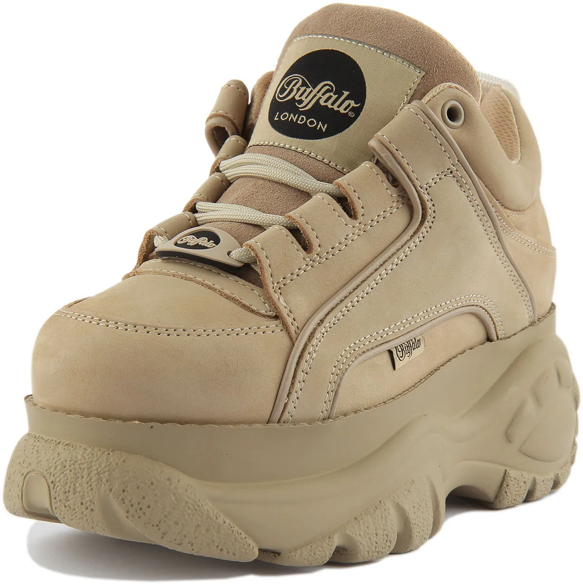 Buffalo 1339-14 2.0 Plateforme En Crème Pour Femmes Chaussures Buffalo