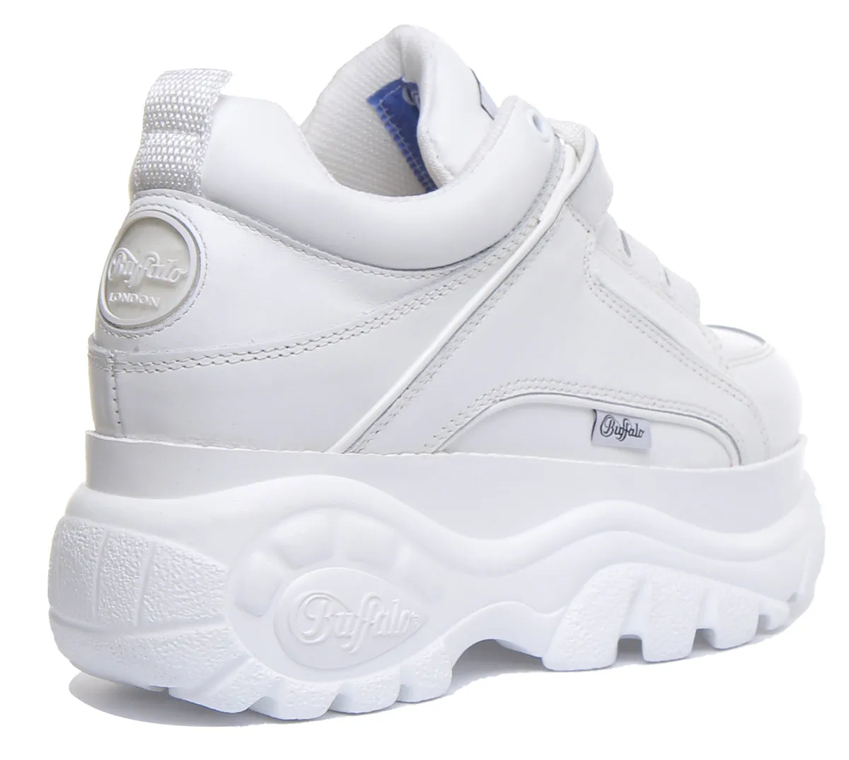 Chaussures Buffalo 1339-14 2.0 Plateforme Entraîneur en Blanc