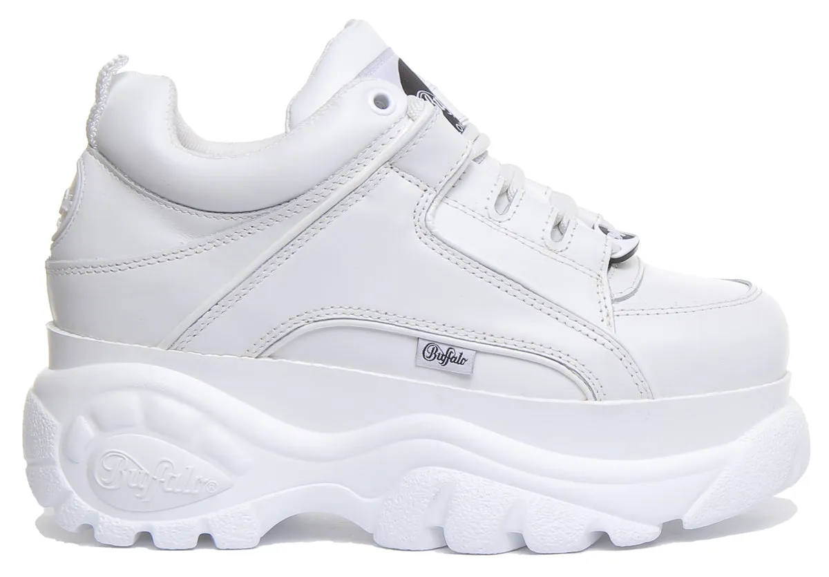 Chaussures Buffalo 1339-14 2.0 Plateforme Entraîneur en Blanc