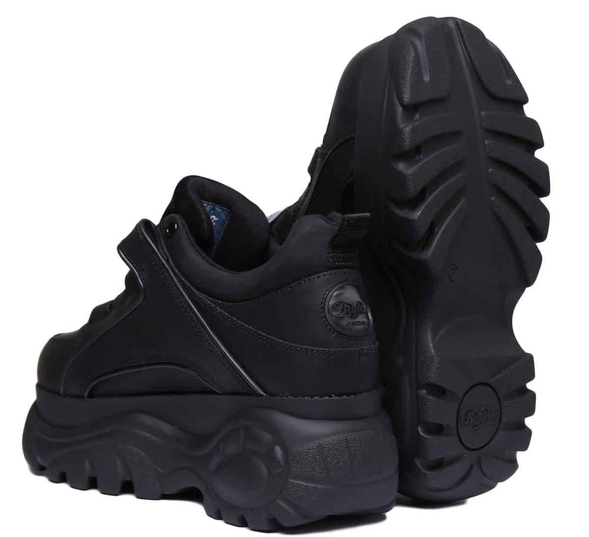 Chaussures Buffalo 1339-14 Plateforme Entraîneurs 1533094 En Noir