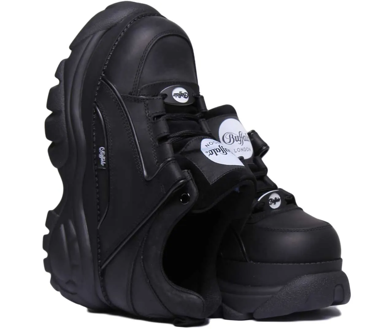 Chaussures Buffalo 1339-14 Plateforme Entraîneurs 1533094 En Noir