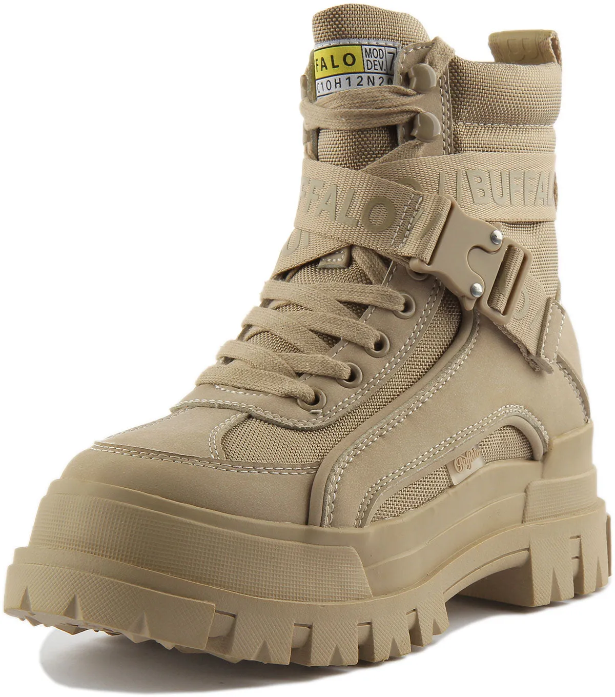 Bottes Buffalo Aspha Com1 en couleur beige